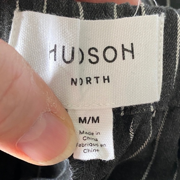 Hudson‎ North Women's Charcoal Pinstriped Pull On Pants Size Medium - Picture 2 of 13